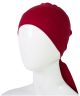 Crimson Tieback Bonnet Hijab Cap
