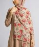 Floral Burst Printed Chiffon Hijab Sacrf