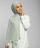 Light Sage Crinkle Chiffon Hijab Scarf