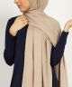 Mushroom Textured Modal Crinkle Hijab Scarf