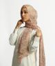 Blushing Paisely Printed Hijab Scarf on model
