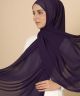 Amethyst chiffon hijab scarf